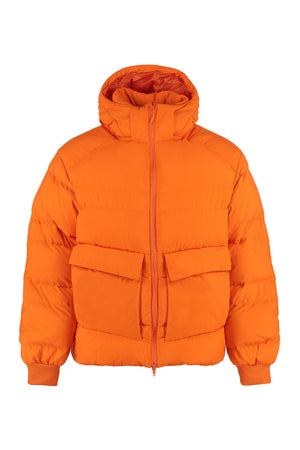 Hooded full-zip down jacket-0